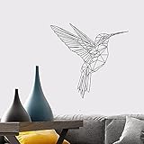 Geometrische Vogel Wandtattoo Abstrakte Natürliche Vogel Tier Wandaufkleber Vinyl Künstler Dekoration Wandbild A3 44x42