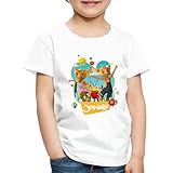 JoNaLu Jo Naya Und Lu Tanzen Auf Der Wiese Kinder Premium T-Shirt, 98-104, Weiß