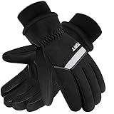 XTSZX Winter Warme Handschuhe für Herren Damen Wasserdicht & Winddicht 3M Thinsulate Skihandschuhe Touchscreen Kaltes Wetter Schneehandschuhe für Radfahren Skifahren Wandern (X-Large)