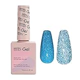 Explosion Diamond Gel Nagel Buntes Diamond Gel Nagellack, Reflective Glitter Gel Polish Set, Sparkly Shiny Gel Nail Art Lack Maniküre Kit, Off UV Nagel Gel Broken Diamond Gel Nail Art Manikü