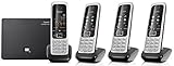 Gigaset C430A GO QUATTRO Set mit 4 Mobilteilen, Hybrid-Dect-Schnurlostelefon (analog und VoIP (ALL-IP) mit Anrufbeantworter)