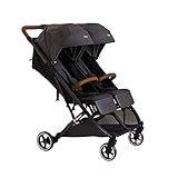 X-Lander Geschwisterbuggy X-Double Zwillingskinderwagen Doppelbuggy Geschwisterkinderwagen Kinderwagen Zwillinge Buggy Zwillinge Geschwisterwagen nebeneinander… (Double Black)