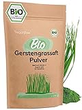 veganflow® 250g Gerstengrassaft Pulver Bio, 100% Gerstengras-Saft Pulver, frei von Zusätzen, für Smoothies und S