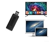 Kabelloser USB-WLAN-Adapter, 2,4 GHz und 5 GHz Dualband-Adapter für PC/Laptop (Windows XP/7/8/8.1/10, Soft AP, USB 3.0, Linux, WPS) mit Smart TV usw