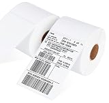 ilauke 1000 Stück Thermo Etiketten 4 × 6 Zoll 2 Rollen Thermoetiketten Versandetiketten 100 x 150mm für Versandetiketten, kompatibel mit den meisten Desktop-Thermoetikettendruck
