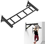 TAIDENG Pull Up Bar Home Gym Krafttraining Wandmontierte Pull-up-Bar Hochleistungs-Multi-Griffe Oberkörperübung Horizontale Bars Kraft-Trainings-Trainingsgeräte, Last 200kg