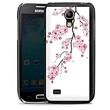 DeinDesign Hard Case kompatibel mit Samsung Galaxy S4 Mini Schutzhülle schwarz Smartphone Backcover Kirschblüten Jap