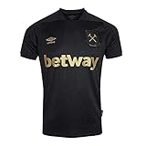 UMBRO West Ham United Trikot 3rd 2020/2021 Herren schwarz/Gold, S (44/46 EU)