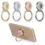 ALTcompluser 4 Stück Smartphone Fingerhalterung, Glitzern Handy Ring Ring Halterung Halterungen Handyring Universal für iPhone Samsung Huawei LG usw Fast alle Handy