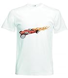 T-Shirt - Cobra Sportwagen Auspuff Feuer Flammen America Amy Usa Auto Car Luxus Breitbau V8 V12 Motor Felge Tuning Mustang Cobra - Tshirt für Herren - D