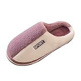 Geilisungren Pantoffeln Damen Geschlossen Hausschuhe Plüsch Winter Wärme Bequem Pantoffeln Indoor Home rutschfeste Kuschelig Weite Leicht Slippers Memory Foam Puschen Plüsch Bequem Unisex S