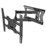 DQ Hercules PRO TV Wandhalterung - Stabiler, Langer Gelenkarm (PRO / Schwenkbar / 80 cm / 60 kg, Schwarz)