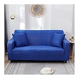 Daesar Couchbezug Eckcouch 3 Sitzer XL, Überwurf für Sofa Polyester Blau Sofa Bezug Stretchy 235-300