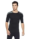 adidas Herren Kurzarm T-Shirt Techfit Cool, Black/Vista Grey S15, S