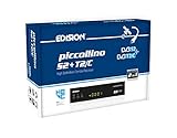 Edision PICCOLLINO S2+T2/C Combo Receiver H.265/HEVC (DVB-S2, DVB-T2, DVB-C) Full HD USB schw