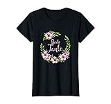 Damen Tante Blumen Blumenkranz 2021 Loading Baby Geburt Du wirst T-S