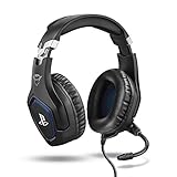 Trust Gaming Headset GXT 488 Forze - Offiziell Lizenziert für Playstation - PS4 und PS5 Headset mit Klappbarem Mikrofon und Einstellbarem Kopfbügel, 3.5mm, Over-Ear Kopfhörer mit Kabel - Schw