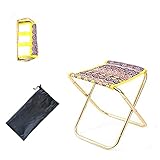 Diumy Outdoor Transportabel Camping hocker, Klappbar Aluminium Picknick-Sitz-hocker Lounge Camping-stühle Grillmöglichkeiten Reise Picknick Festival-J S