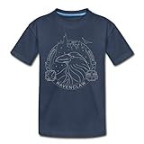 Spreadshirt Harry Potter Ravenclaw Silver Teenager Premium T-Shirt, 146-152, Navy