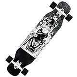 FRlss Skateboard Complete Double Kick Trick Skateboards Kinder Anfänger Longboard mit Ahorndeck Erwachsene Jungen und Mädchen ABEC-9 Kugellager 42'
