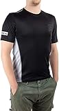 GLOCK Herren Kurzarm Funktionsshirt T-Shirt G43X - Schwarz & Silber (S)