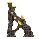 Reptile Habitat Decor Hideouts Resin Hideaway Critter Cavern Tree Trunk O