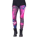cosey Damen Galaxy Leggings, Einheitsgröß