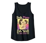 Damen Beste Mama Der Welt Seit 2001 Cool Mom Mothers Day Tank Top