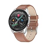 YWS L61 Mode Smart Watch Business Casual Herren Uhr Zifferblatt kann gedreht werden, um die Funktionsschnittstelle zu schalten, runde Herrenuhr geeignet für Android iOS (B)(C)