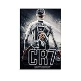 SHADIAO Cristiano Ronaldo Tapete Fashion Art Poster für Top Football Spieler (3) Poster Dekorative Malerei Leinwand Wandkunst Wohnzimmer Poster Schlafzimmer Gemälde 30 x 45