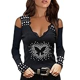 WWricotta Oberteile Damen - Teenager MäDchen Kleidung Y2K Tshirt Oversize T-Shirt Rundhals Ausschnitt WeißE Bluse Damen Oversize Shirt Damen Collage Tshirt D