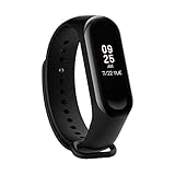 Xiaomi Mi Band 3 - Activity tracker mit Herzfrequenzmessung [EU Version], 0.78'' full OLED Touchscreen, Benachrichtigungen in Echtzeit, wasserdicht 50m, Schrittzähler, Kalorienzähler, Schlafanaly