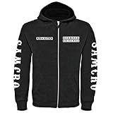 Kapuzenjacke mit Reißverschluss, Fanartikel, Design: Sons of Anarchy, Men of Mayhem, Redwood Original, Gr. S–3XL Gr. One size, schw