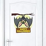 Goyi Kinderzimmer Zubehör Aufkleber Halloween Wandaufkleber Kinderzimmer Deko PVC Aufkleber Wandaufkleber Kleine Fledermaus Wohnzimmer Deko Aufkleber Zimmer Deko Aufkleb