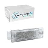 LIGHTWORLD24 LED Kofferraumbeleuchtung Xenon Weiß ohne Fehlermeldung Kofferraum Kofferraumleuchte Beleuchtung 18 SMD Kompatibel/Ersatz für VW und SEAT