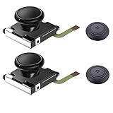 Thlevel 2 PCS Analoger Thumbstick Joystick für NS, 3D Ersatz Links und Rechts Controller Analoger Rocker Stange Stick mit Kapp