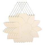 TISHITA Packung mit 5 Holzchips Slice DIY Holz Anhänger Plaketten für F