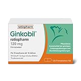 Ginkobil® ratiopharm 120 mg Filmtabletten: Pflanzliches Arzneimittel mit Ginkgo biloba-Extrakt, 120 Filmtab