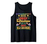 2021 First Christmas With My Hot New Girlfriend Couples LGBT Tank Top
