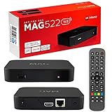 MAG 522w3 Original Infomir & HB-DIGITAL 4K IPTV Set TOP Box Multimedia Player Internet TV IP Receiver # 4K UHD 60FPS 2160p@60 FPS HDMI 2.0# HEVC H.256 Unterstützung # ARM Cortex-A53 + HDMI Kab