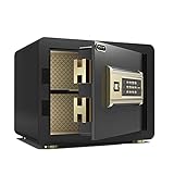 Tresore Ganzstahl verdicken Tresor， Kleiner Haushalts-Passwort-Bürotresor Anti-Diebstahl-Nacht-Mini-Safe Hochwasserschutz in den Kleiderschrank Praktische Aufbewahrungsbox Tresorschrank Nice g