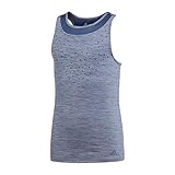 adidas Mädchen, Dotty Tank-Top Blau, Hellgrau, 164 Oberbekleidung