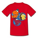 Spreadshirt Der Kleine Drache Kokosnuss mit Matilda und Oskar Kinder T-Shirt, 110-116, R