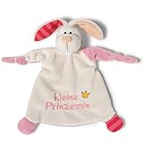 NICI Schmusetuch Hase ‚Kleine Prinzessin´ 25x25 cm – Hase Schnuffeltuch ab 0+ Monaten – Hase Kuscheltuch für Babys & Kleinkinder – Baby Kuscheltier / Schnuffeltuch – Schmusetuch für Mädchen – 40042