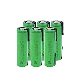 HTRN 3.6v 2600mah 18650 Vtc5a Li-Ion Akku, Wiederaufladbarer Lithium Akku 35a für Taschenlampe 6p