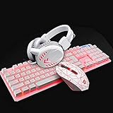 CZYNB Tastatur Gaming Keyboard USB-Tastatur-Set Gaming-Maus Computer-Hintergrundbeleuchtung Headset Wasserdichtes Gaming-Headset für LOL