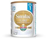 Similac Gold Anfangsmilch Phase 1 – Palmölfreie Babymilch mit DHA, ab der Geburt, 900 g