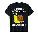 Schlaf Pyjama Schlafanzug Nachthemd Schnecke Geschenk T-S