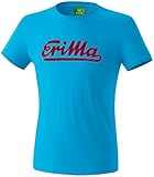 Erima Herren Retro T-Shirt, Curacao/Ruby, M