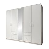 Wimex Kleiderschrank/ Drehtürenschrank Fly, (B/H/T) 225 x 208 x 58 cm, Weiß